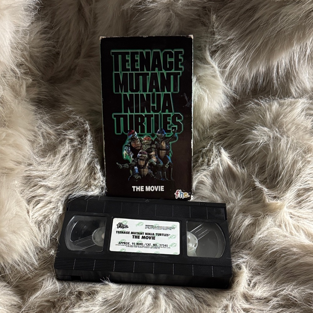 Teenage Mutant Ninja Turtles VHS Tape - Black